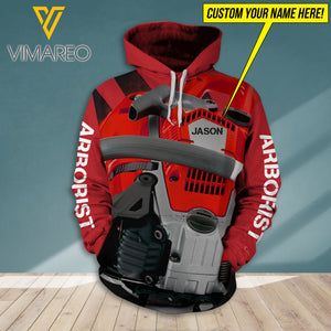 PERSONALIZED ARBORIST HOODIE 3D PRINTED SEP-DT30