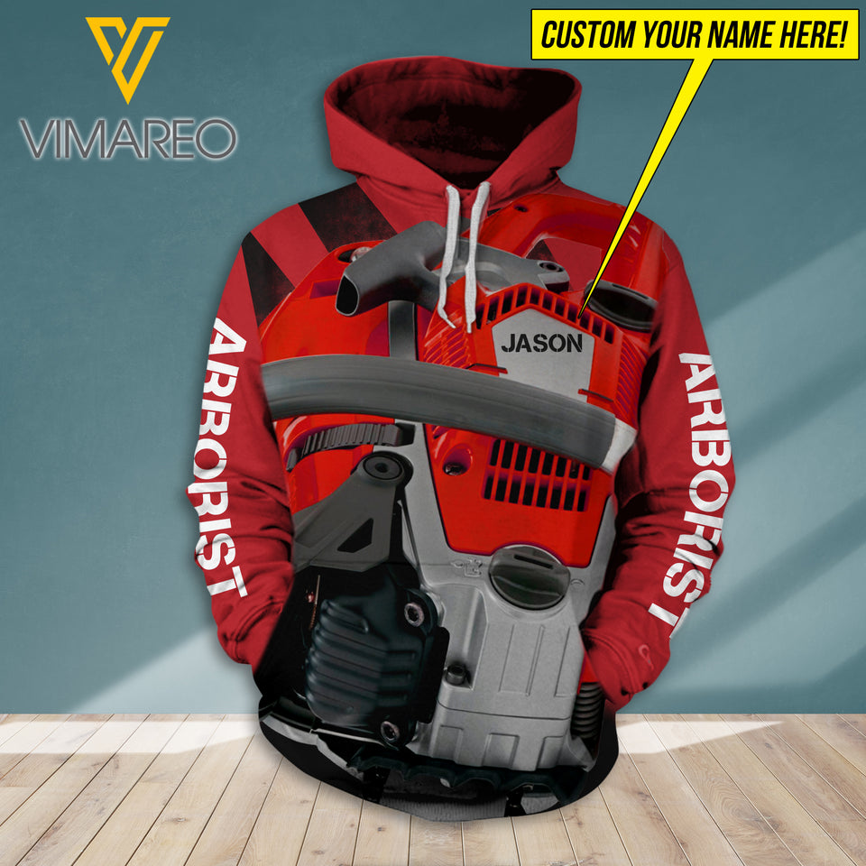 PERSONALIZED ARBORIST HOODIE 3D PRINTED SEP-DT30