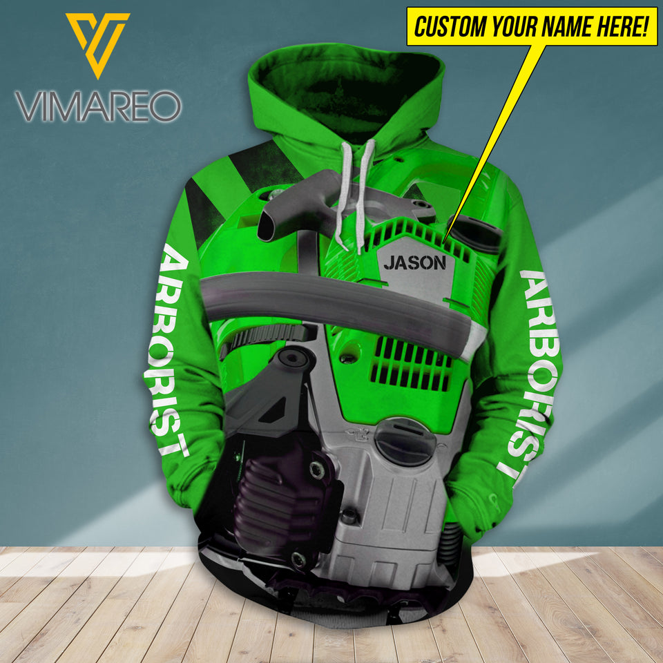 PERSONALIZED ARBORIST HOODIE 3D PRINTED SEP-DT30