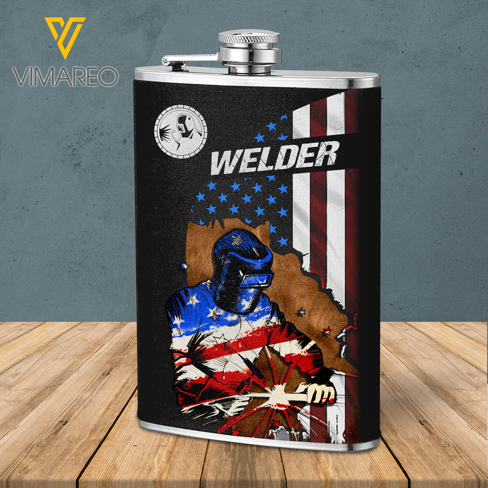 MH WELDER HIP FLASK PRINTED FEB-DT25