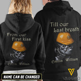 VMMH Personalized Love hoodie IRONWORKER first to last breath MAR-DT05