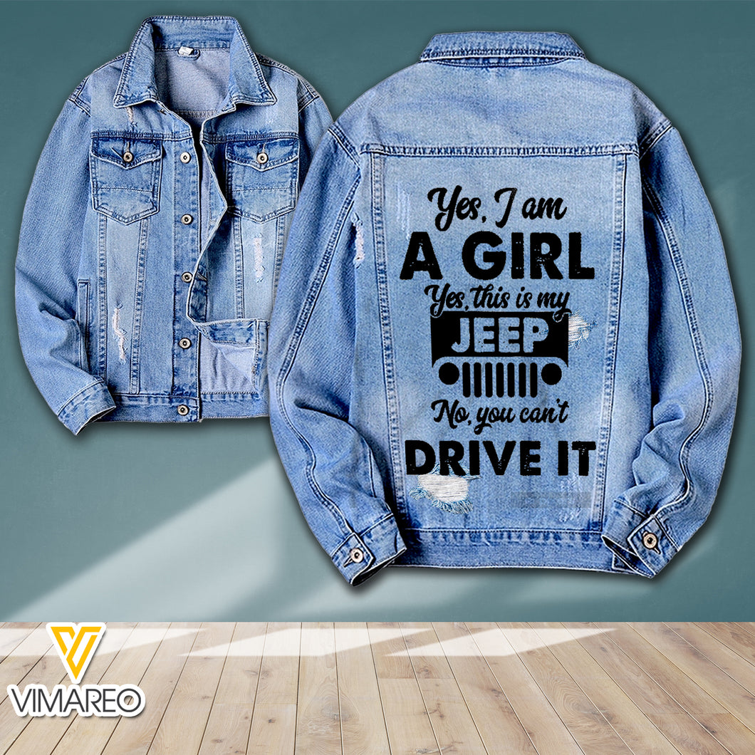 Jeep Girl Denim Jacket Printed SEP-QH24