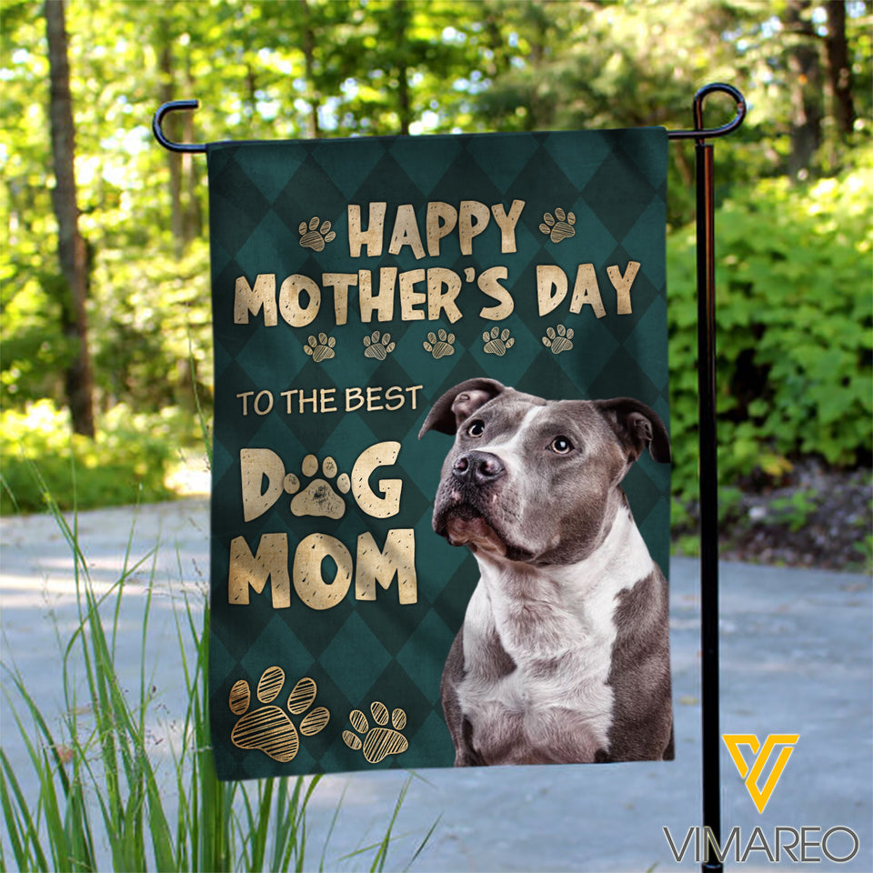 Happy Mother's Day -  Pitbull Mom Flag APR-DT08