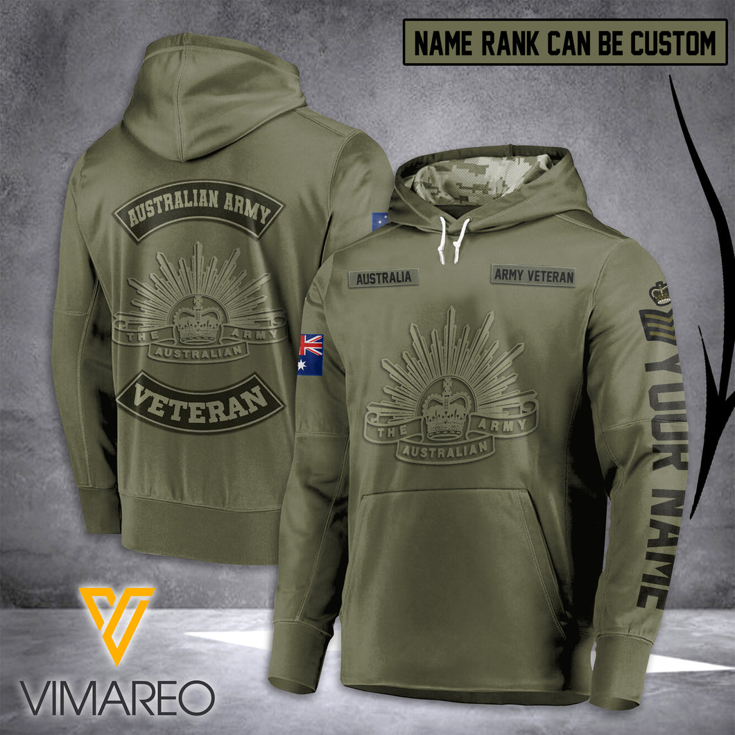 Personalized Australian Army Hoodie 3D Printed MAY-QH14