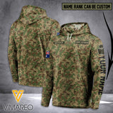 Personalized Australian Army Hoodie 3D Printed MAY-QH14
