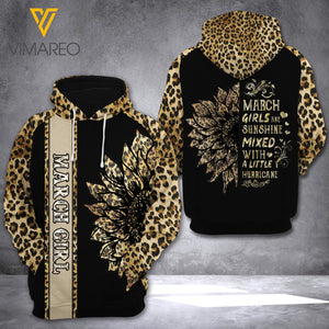 MH MARCH GIRL LEOPARD  HOODIE 3D PRINTED MAR-QH08