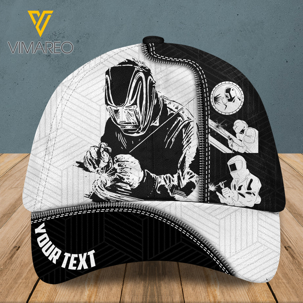 PERSONALIZED WELDER Peaked cap 3D AUG-DT16