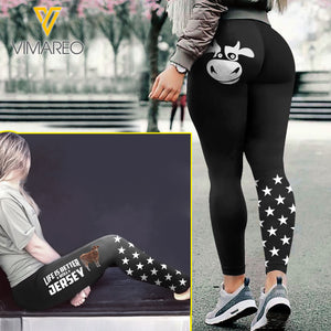 Life Is Better With A Jersey Cattle Legging SEP-MQ20