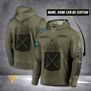 AN SWEEDEN ARMY RANK HOODIE