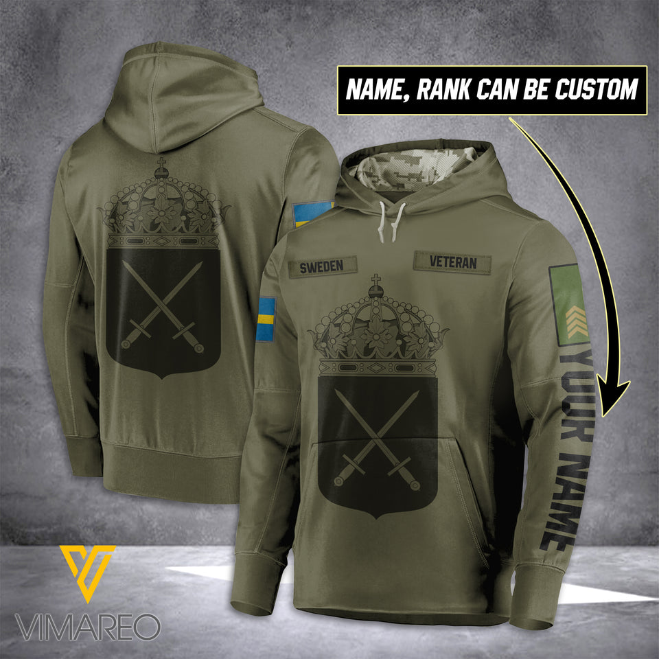 AN SWEEDEN ARMY RANK HOODIE