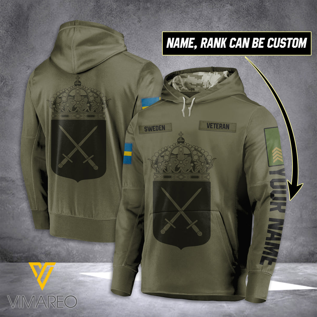 AN SWEEDEN ARMY RANK HOODIE
