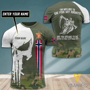 Customized Norway Soldier 3D Printed Combat Shirt MT050721