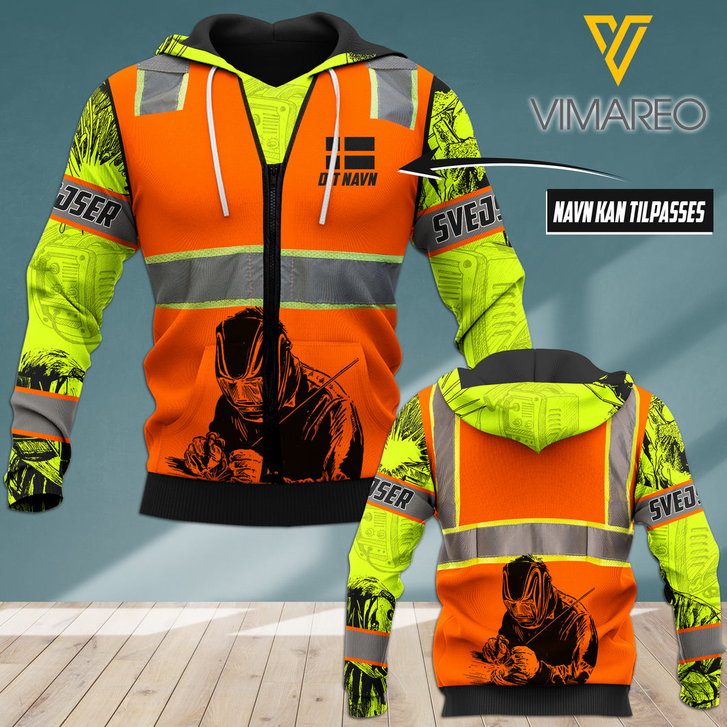 PERSONALIZED SVEJSER HOODIE 3D PRINTED JUL-DT07