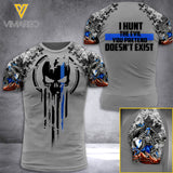 CANADA THIN BLUE LINE TSHIRT 3D PRINTED JUL-HQ28