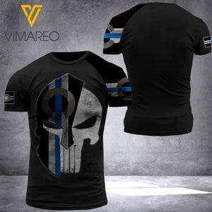 COLORADO THIN BLUE LINE TSHIRT 3D PRINTED APR-QH29