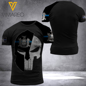 NEW YORK THIN BLUE LINE TSHIRT 3D PRINTED APR-QH29