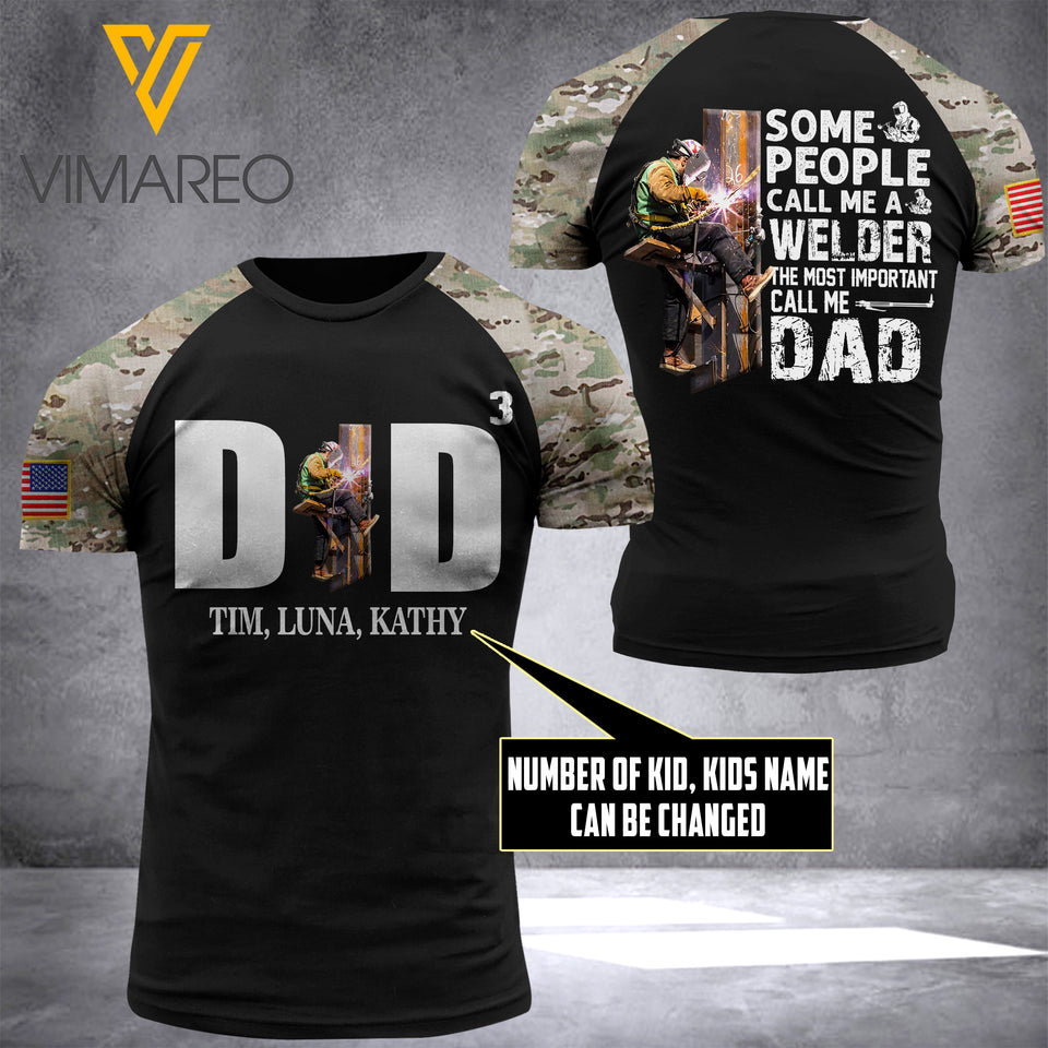 PERSONALIZED WELDER TSHIRT PRINTED APR-QH20