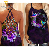 Humming Bird Criss-Cross Open Back Camisole Tank Top MAR-QH18
