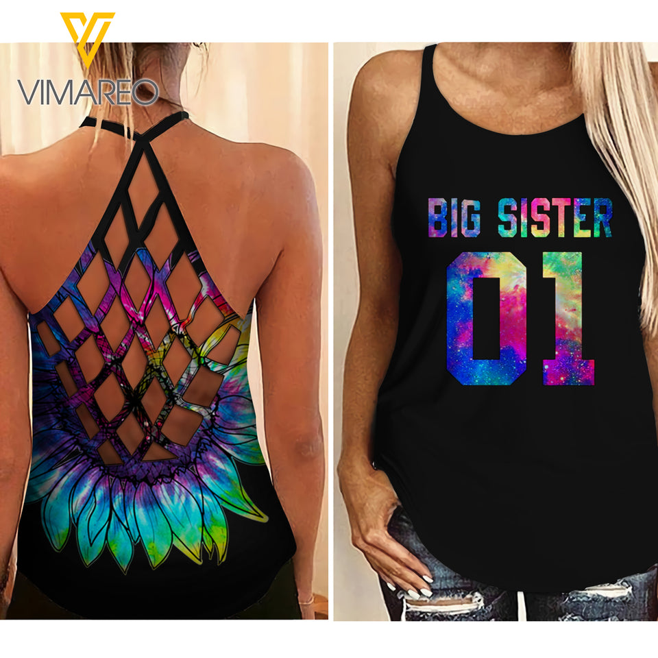 Sister 01 Criss-Cross Open Back Camisole Tank Top MAR-QH27