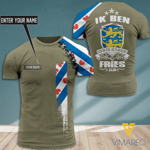 PERSONALIZED Friesland TSHIRT 3D PRINTED JUL-DT24