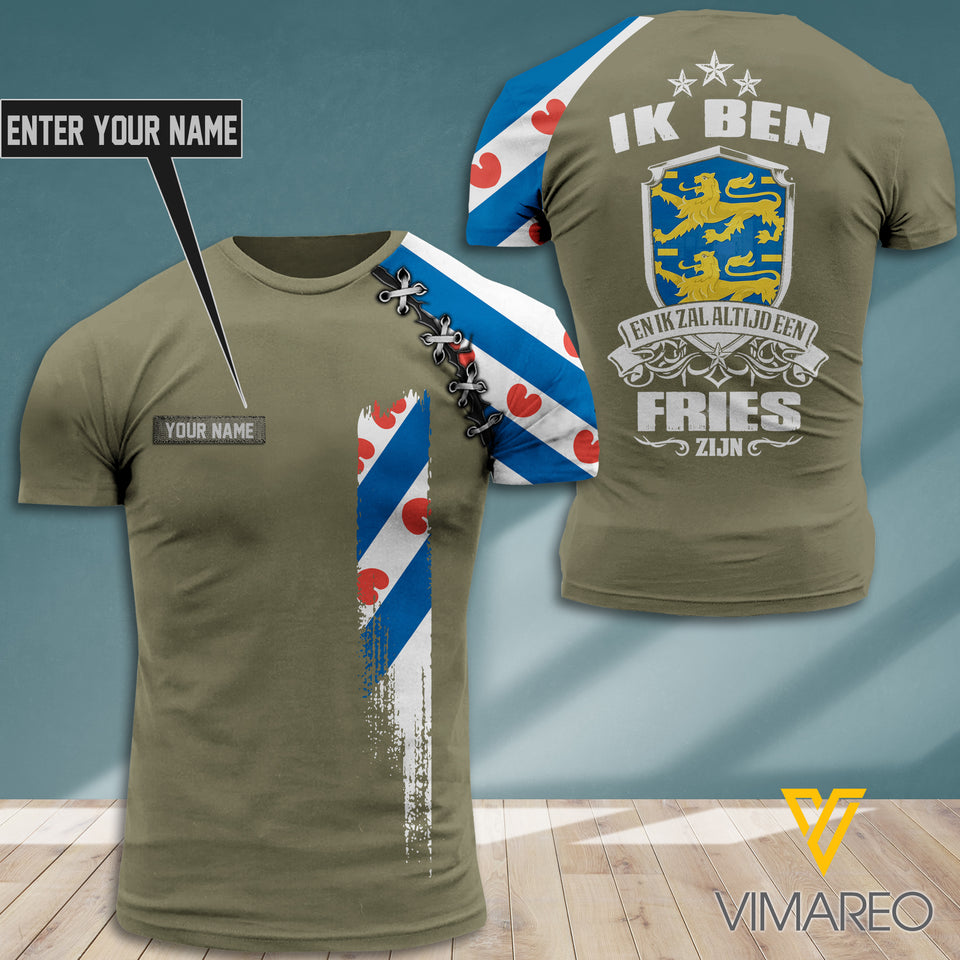 PERSONALIZED Friesland TSHIRT 3D PRINTED JUL-DT24