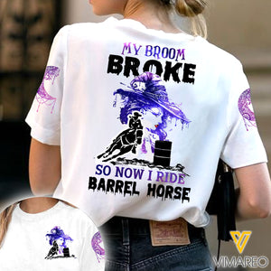 MY BROOM BROKE BARREL GIRL SHIRT