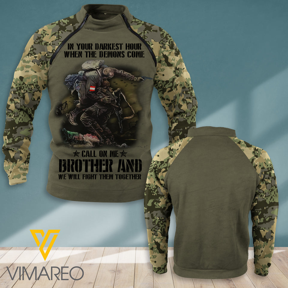 AUSTRIAN SOLDIER TACTICAL SWEARSHIRT OUTDOOR WARM JUE-QH10
