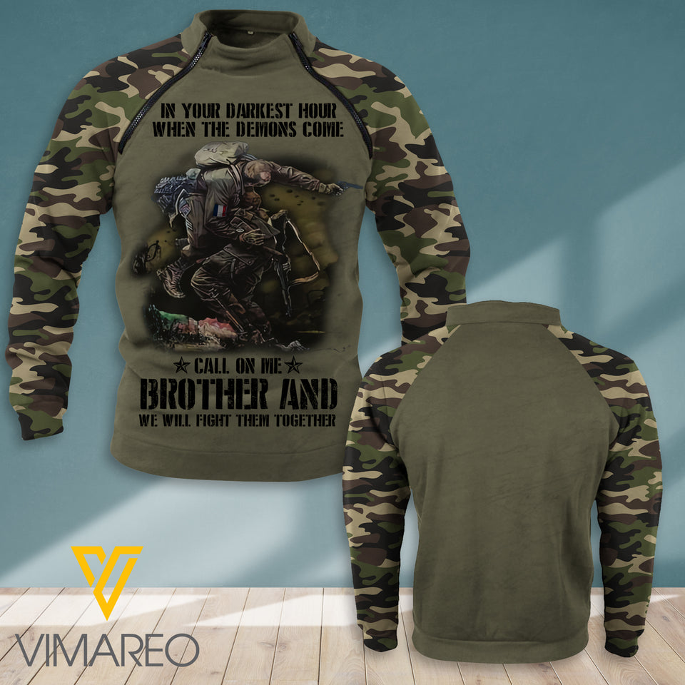 FRANCE SOLDIER TACTICAL SWEARSHIRT OUTDOOR WARM JUE-QH10