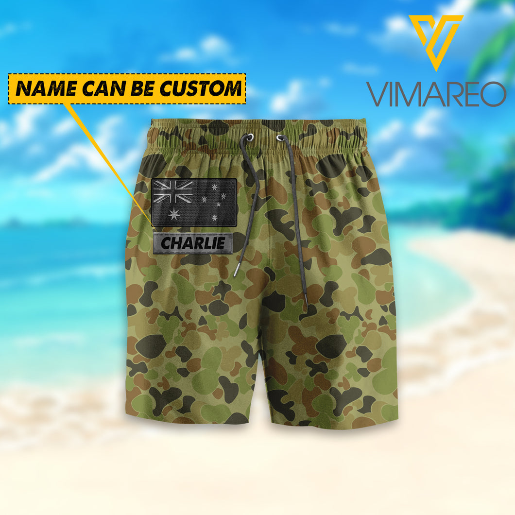 Personalized Australian Soldier/Veterans Camo Short Pants Printed 22FEB-HC28