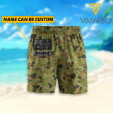 Personalized Australian Soldier/Veterans Camo Short Pants Printed 22FEB-HC28