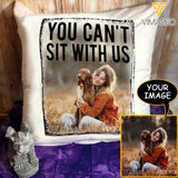 Personalized Dog You Can't Sit With Us 3D Pillow JUE-QH21