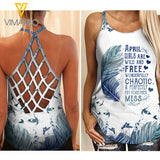 VMMH APRIL GIRL Criss-Cross Open Back Camisole Tank Top MAR-QH11