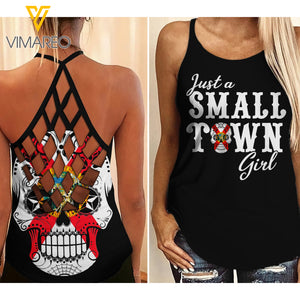 Florida Girl Criss-Cross Open Back Camisole Tank Top MAY-QH06