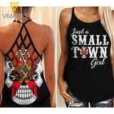 Florida Girl Criss-Cross Open Back Camisole Tank Top MAY-QH06