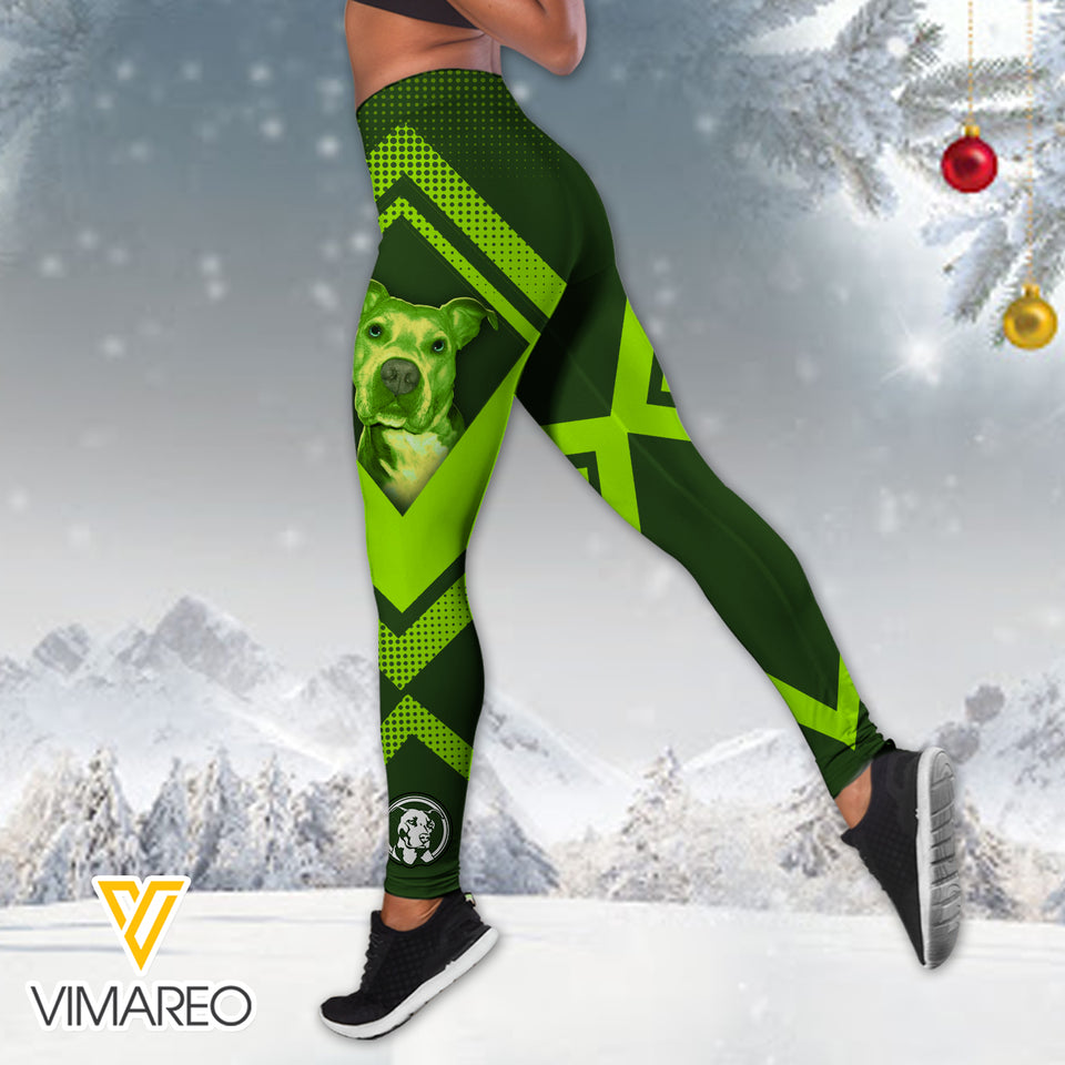 PERSONALIZED PITBULL DOG COMBO HOODIE + LEGGING PRINTED NOV-MA29