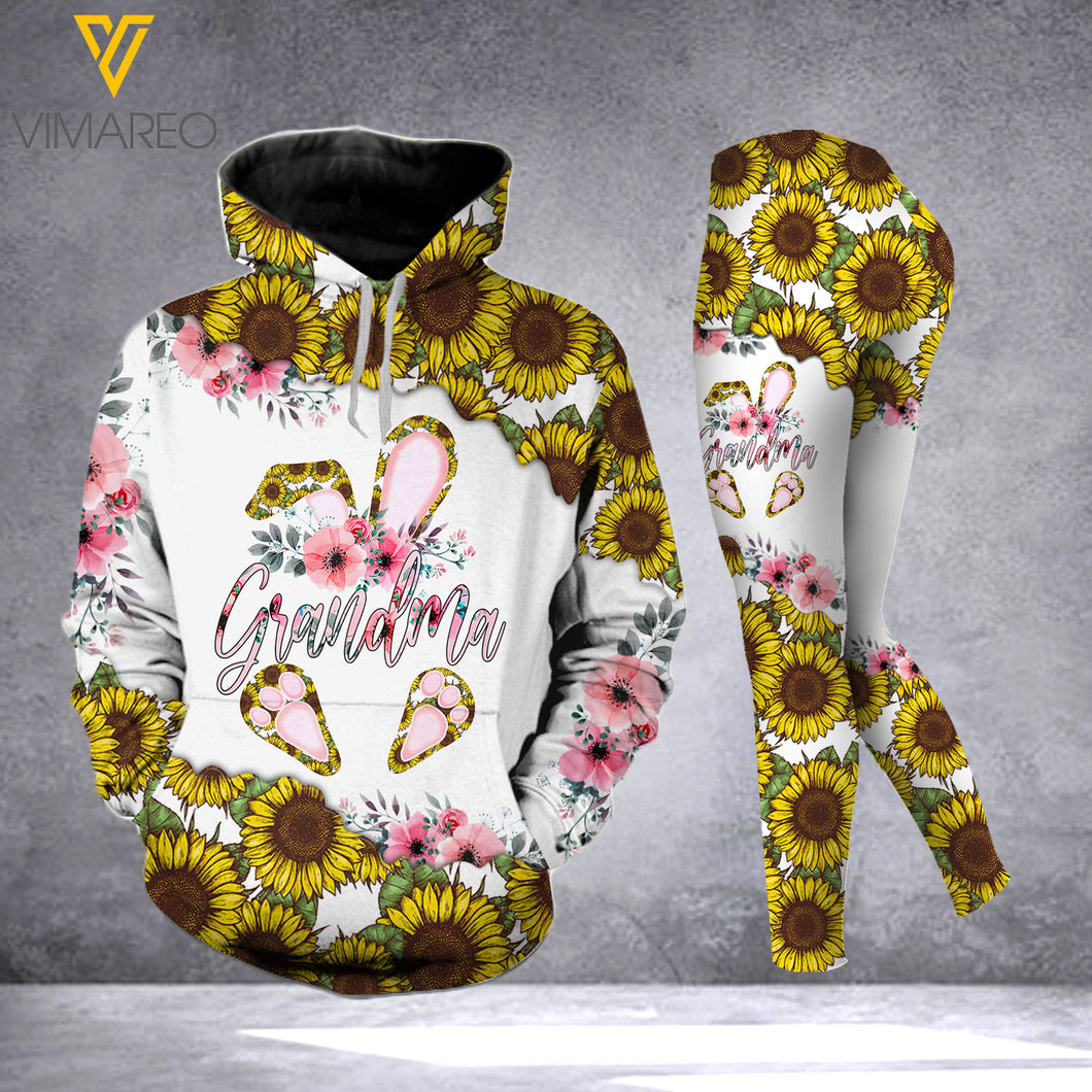 LKH GRANDMA SUNFLOWER HOODIE 3D PRINTED HVQ0303