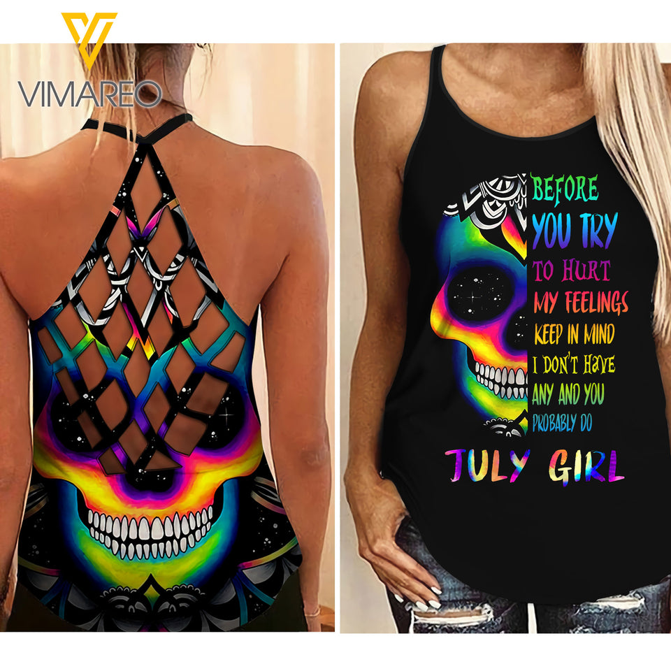 KHMD JULY GIRL CONTROL T SHIRT 3D PRINTED