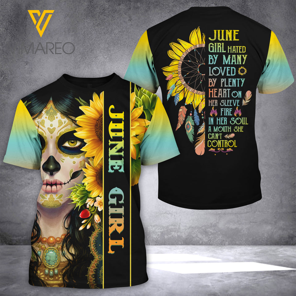 KHMD JUNE GIRL CONTROL T SHIRT 3D PRINTED