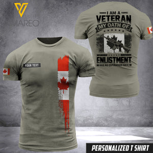 KHMD Customized VETERAN CA 3D Printed Shirt 1805