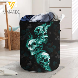 KHMD SKULL 2506 LAUNDRY BASKET