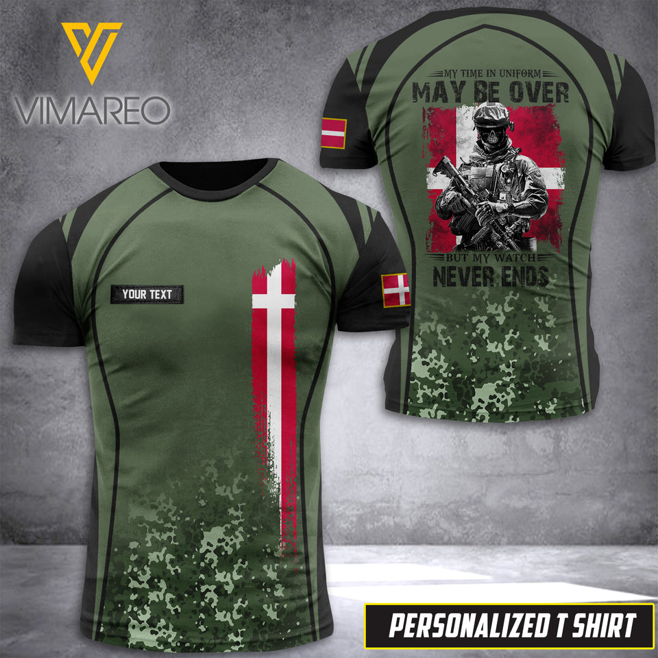 KHMD Customized MAY BE OVER 3D DENMARK Printed Shirt 2804