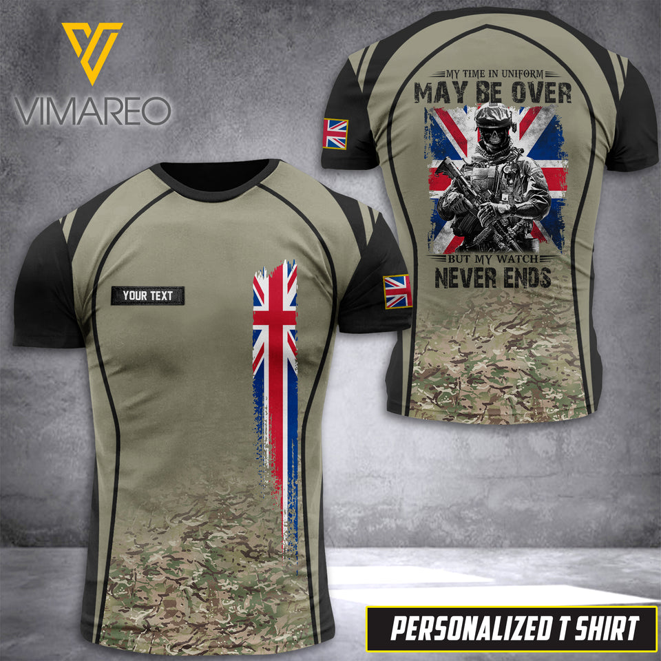 KHMD Customized MAY BE OVER 3D UK Printed Shirt 2804