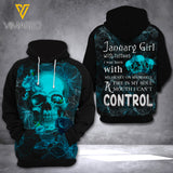 KHMD JANUARY GIRLS CONTROL HOODIE 3D PRINTED