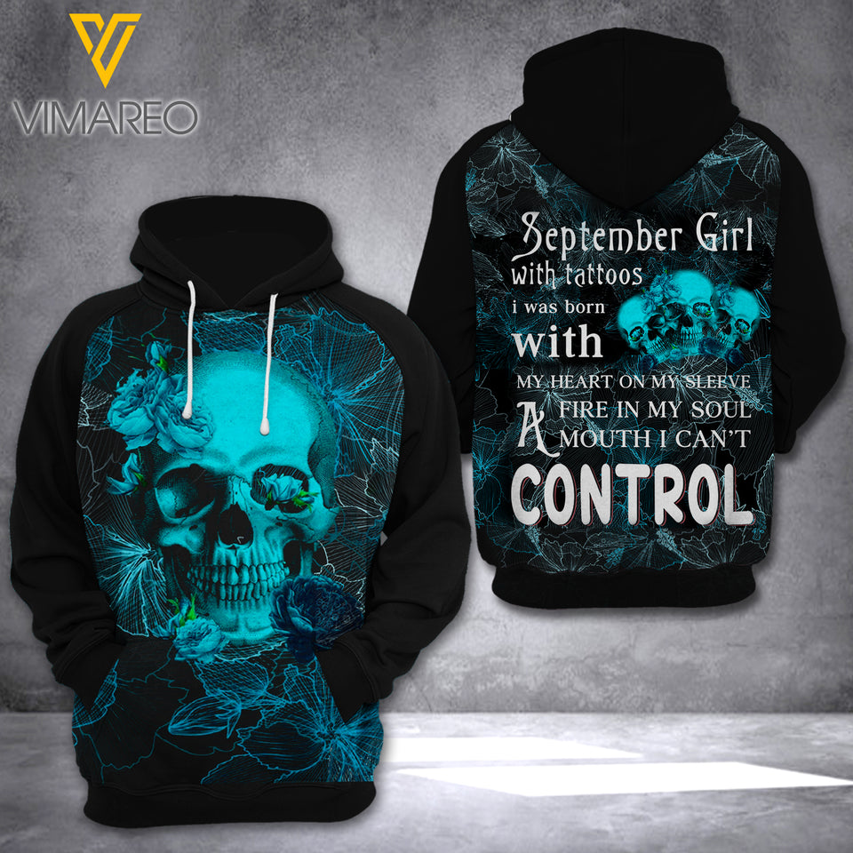 KHMD SEPTEMBER GIRLS CONTROL HOODIE 3D PRINTED