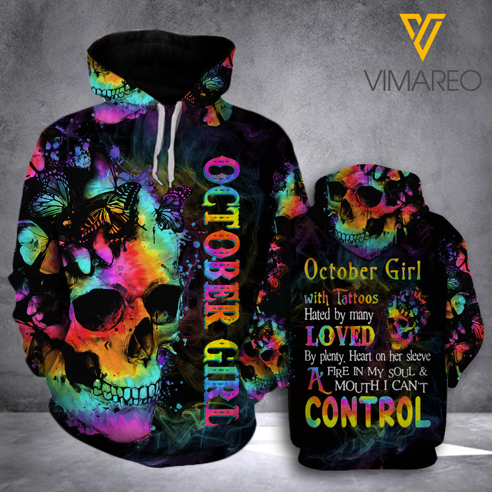 LKH OCTOBER GIRL CONTROL HOODIE 3D PRINTED HTQ0103