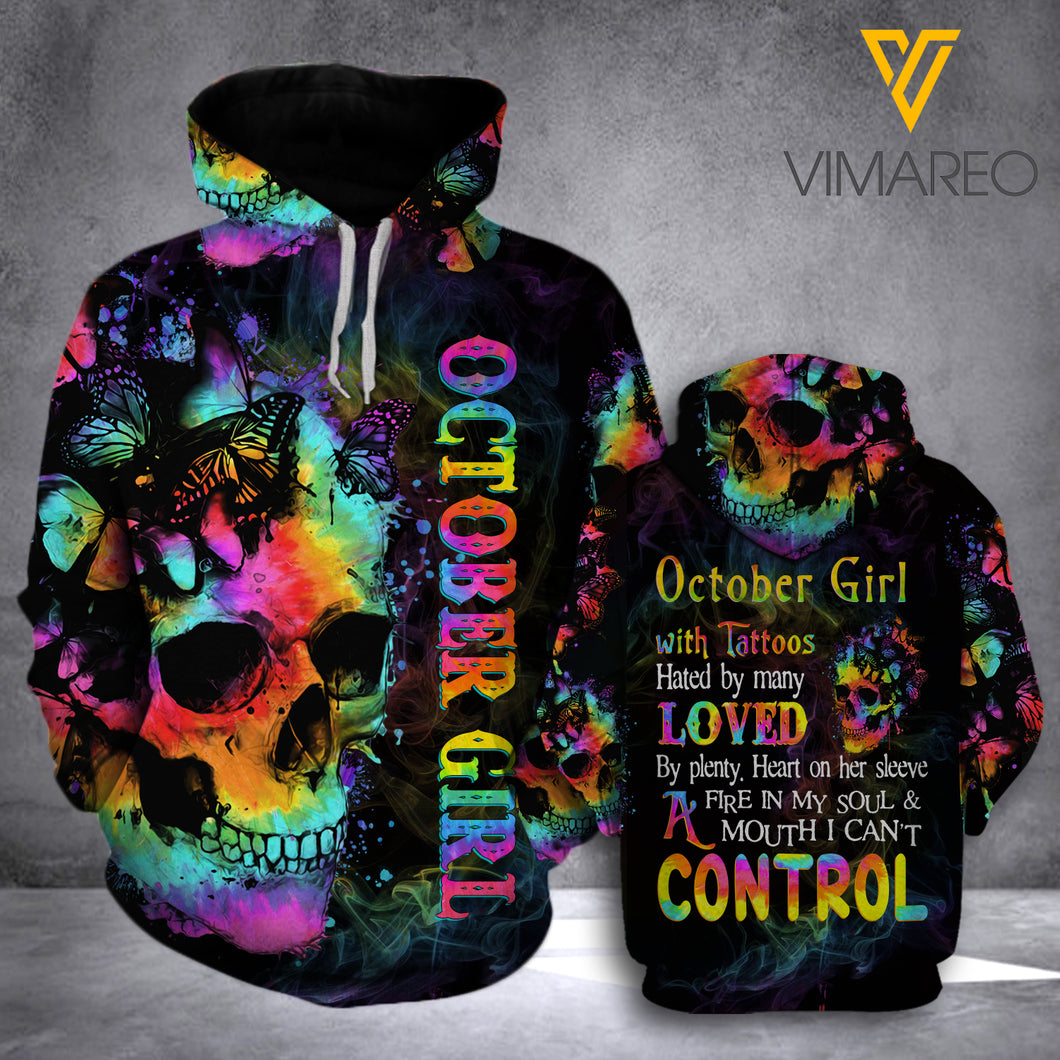 LKH OCTOBER GIRL CONTROL HOODIE 3D PRINTED HTQ0103