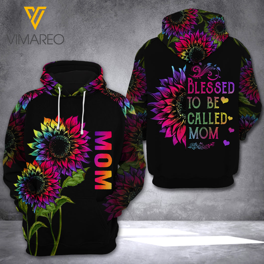 LKH BLESSED TO BE CALLED MOM HOODIE 3D PRINTED
