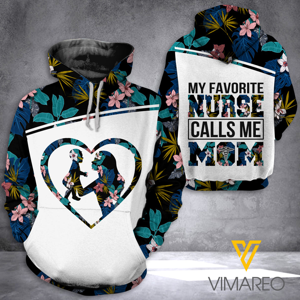 KHMD CALLS ME MOM NURSE HOODIE 3D PRINTED 0504