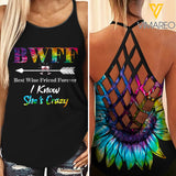 KHMD 3 UP 3 DOWN BWFF Criss-Cross Tank Top 1006