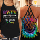 KHMD 3 UP 3 DOWN BWFF Criss-Cross Tank Top 1006